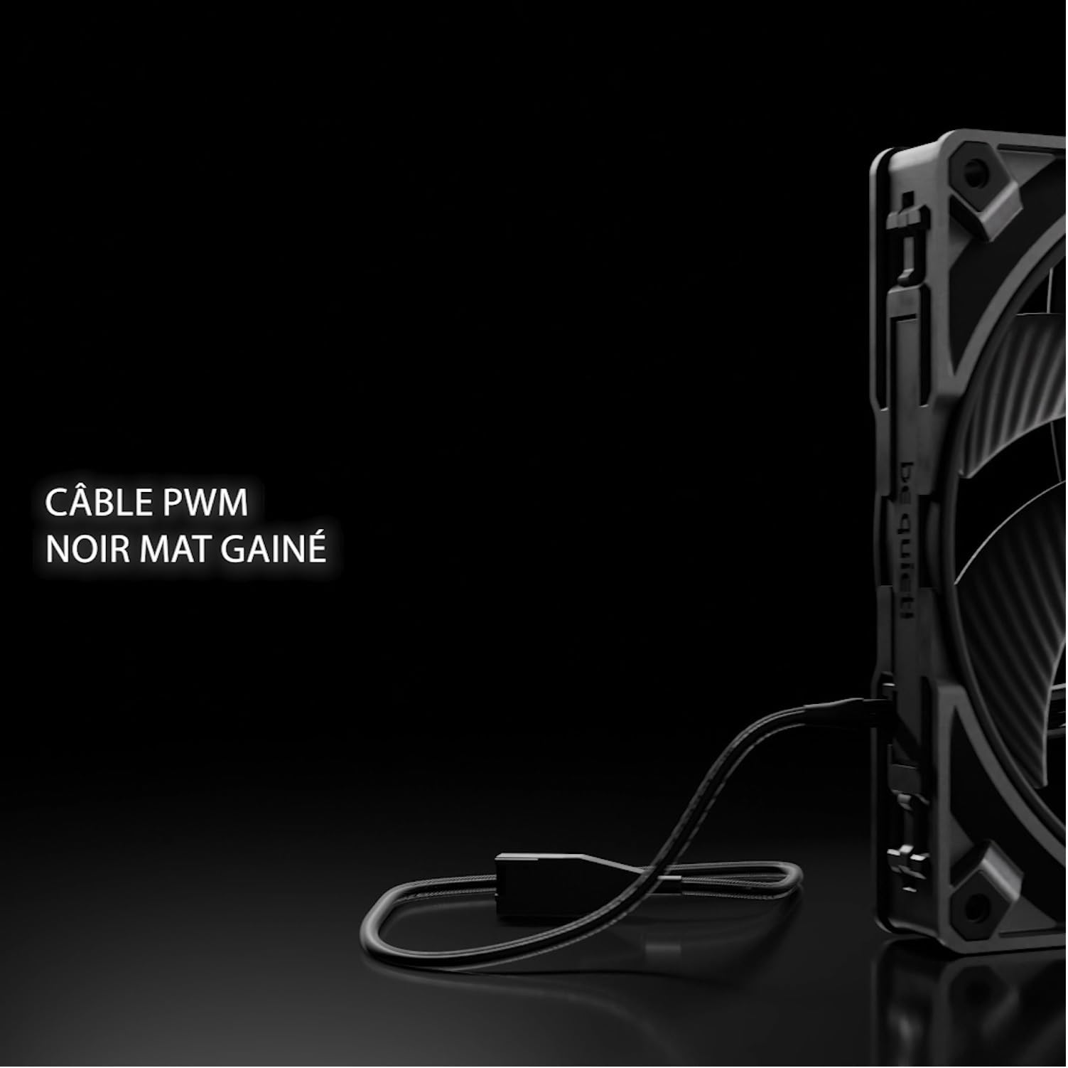 be quiet! Silent Wings 4 120mm PWM high-speed Black ventilateur, pales optimisées, une performance extraordinairement élevée, une pression d'air extrêmement élevée, fonctionnement très silencieux
