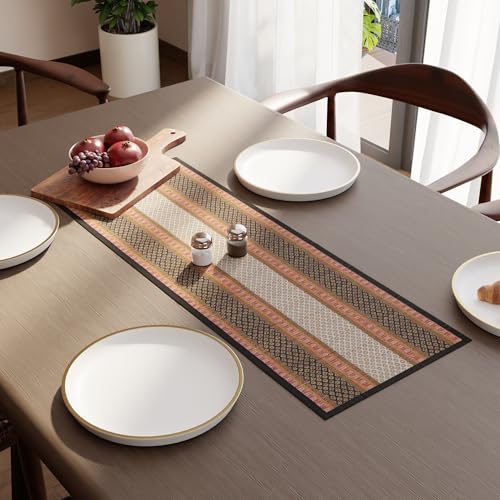Image of Encasa XO Dining Table Runner 4 Seater, Handcrafted Madurkathi River Grass