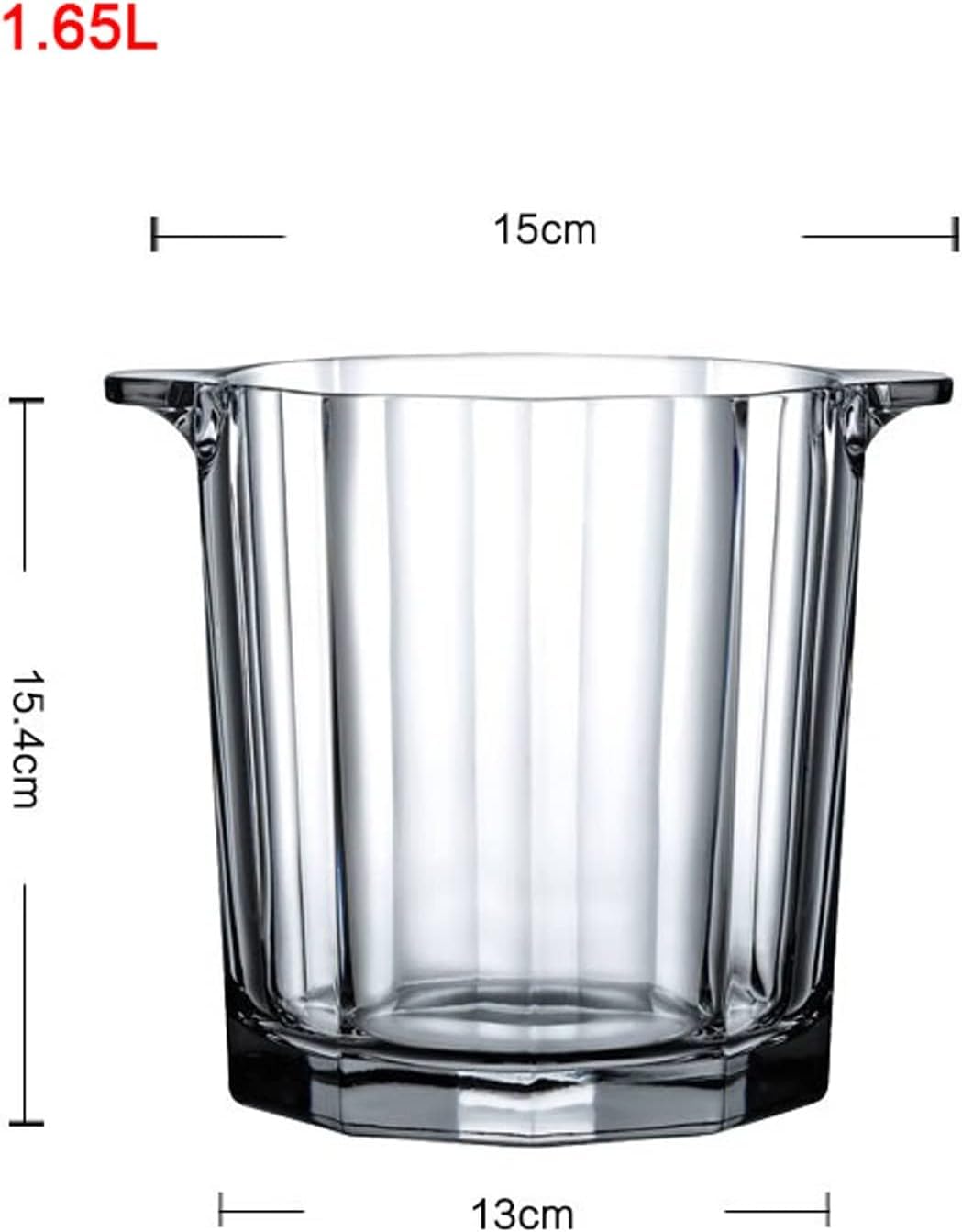 Amazon | アイスペール 1.6l アイスバケツ クリスタルガラス クリア