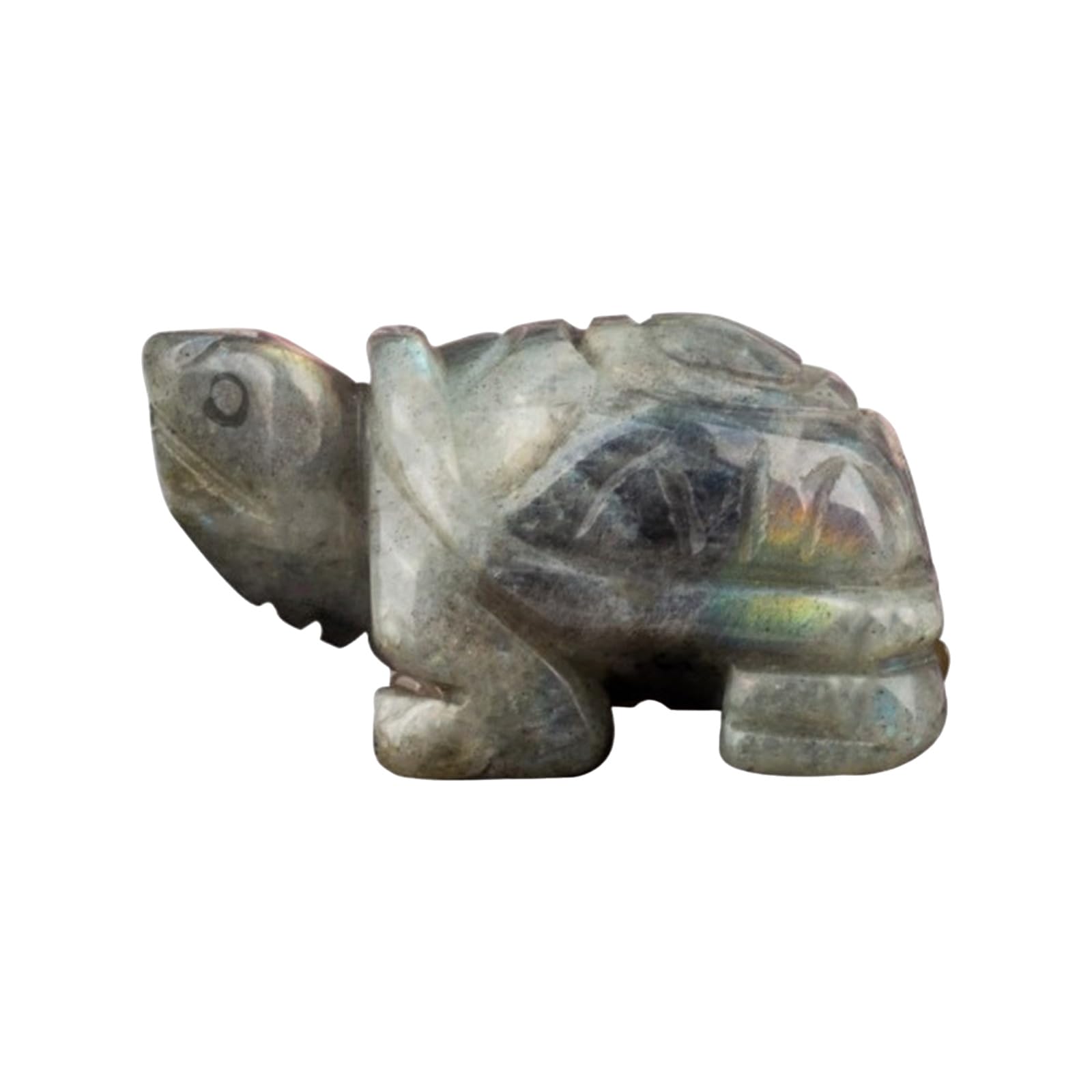 Hredyqw Crystal Turtles Figurines Healings Crystal Animal Statues Sculptures Ornament for Desk Shelf Meditations Space