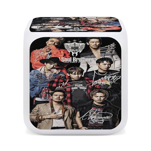 三代目J Soul Brothers 岩田剛典 目覚まし時計 時間どおりに起こす プレゼント 時間を決める 多機能 カラーチェンジ 萌え かわいい 循環変色 時間温度ダブル表示