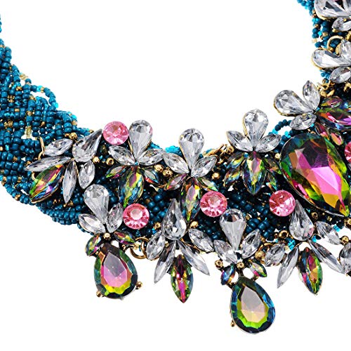 Jerollin Simulated Pearl Body Statement Necklace For Women, Fashion Collar Bib Necklaces Fashion Costume Jewelry Necklace #TOP2