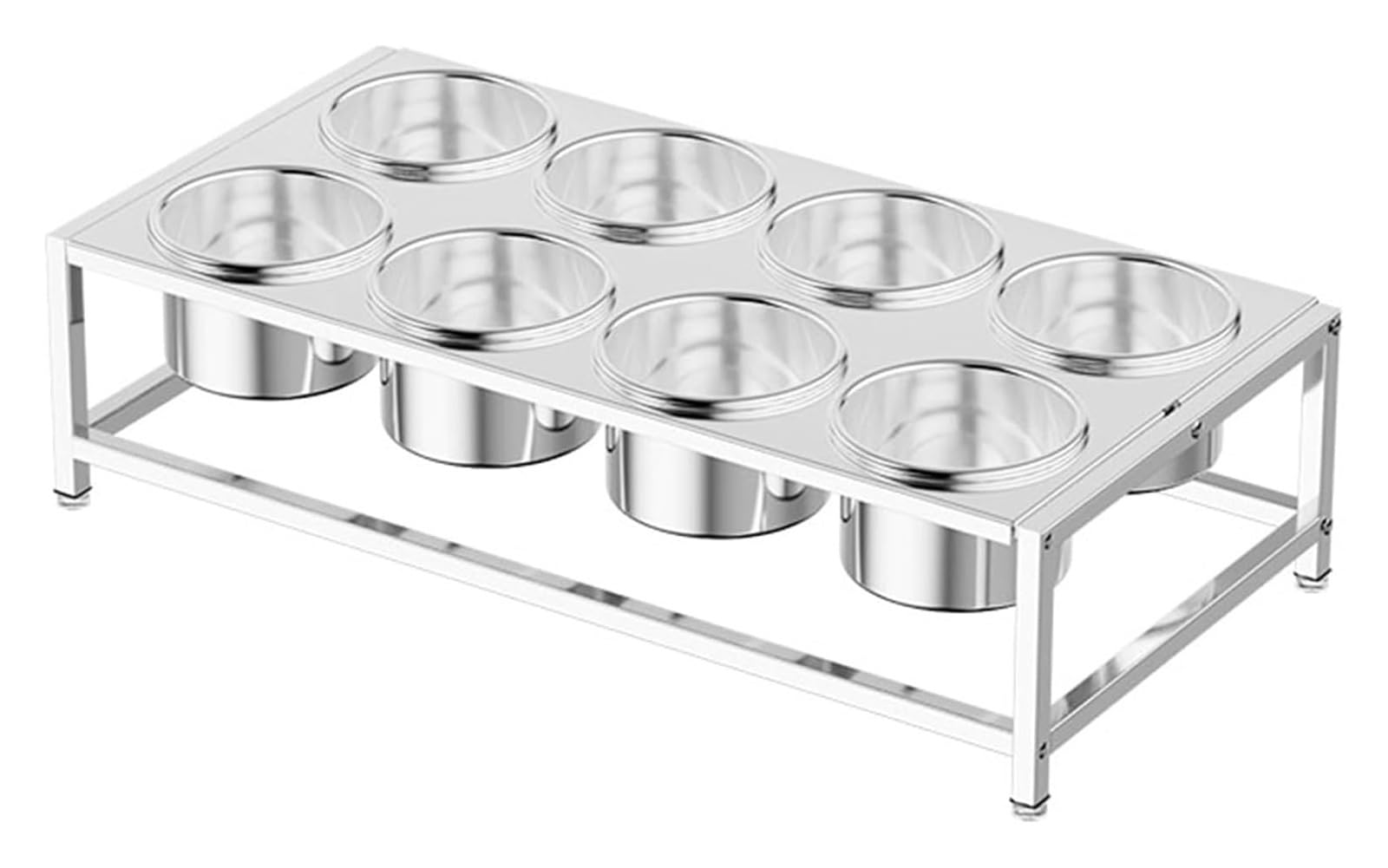 Estación de cobertura de pizza, latas de especias, estante de especias con tapa, soporte de almacenamiento para encimera, organizador de especias para mermelada de té con leche, color plateado