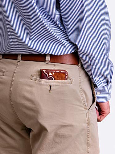 Western Wallets for Men (Hunter Brown) - Men's RFID Blocking Wallet - Full Grain, Hair-On Long Leather Wallets for Men - Slim & Compact Cowboy Men Bifold Wallet - Perfect Western Gifts for Men - Image 6