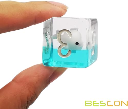 Miniatura 7 de Bescon Juego de dados de animales DND de gran tamaño de delfín, 7 piezas de delfín poliédrico D&D, dados de gran tamaño para mazmorras y dragones