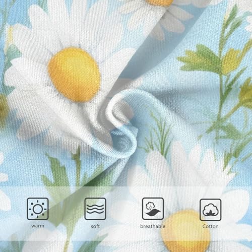 Fun Print Girls Underwear Toddler 2t Cotton Cute Panties Girl White Daisies Yellow Green Leaves Underpants Briefs3