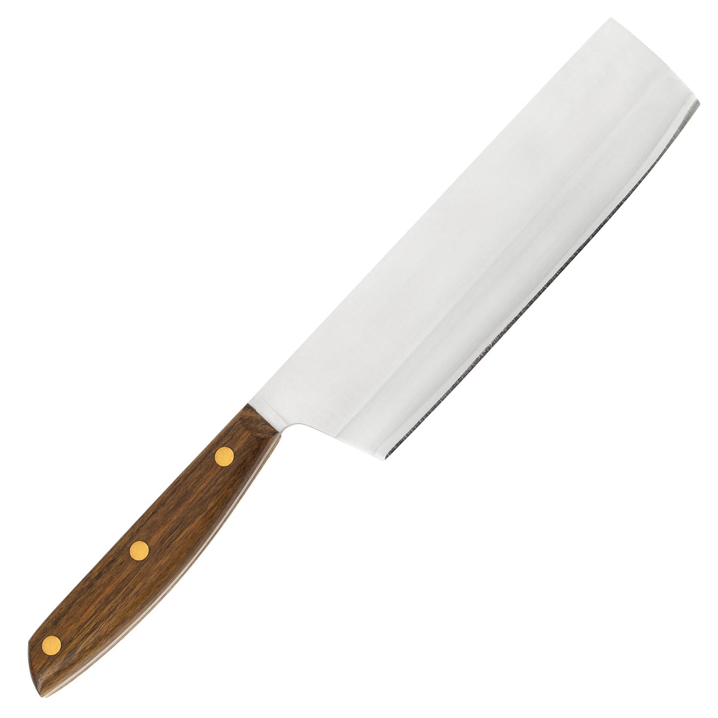 Arcos Serie Nordika - Cuchillo Usuba - Acero Inoxidable NITRUM - Hoja de 175 mm - Mango de Madera Ovengkol 100% natural de bosques certificados FSC® - Embalaje 100% reciclado
