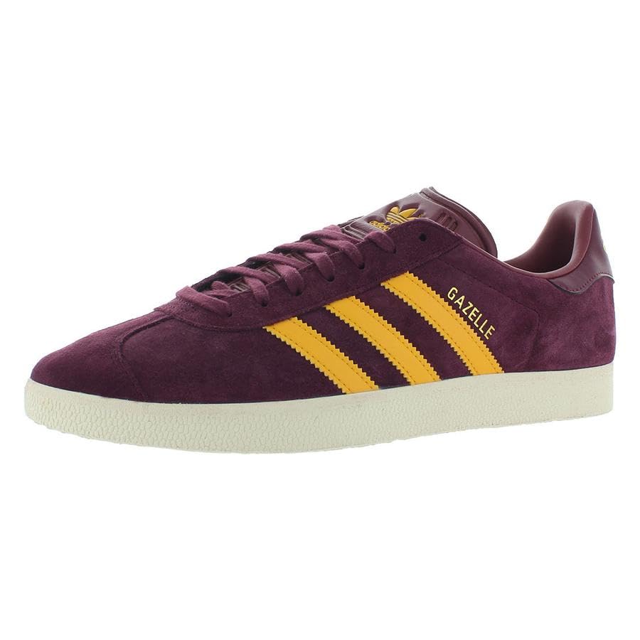 Image of adidas Gazelle MLS Mens Shoes Size 7, Color: Maroon /Crew Yellow /Victory Crimson
