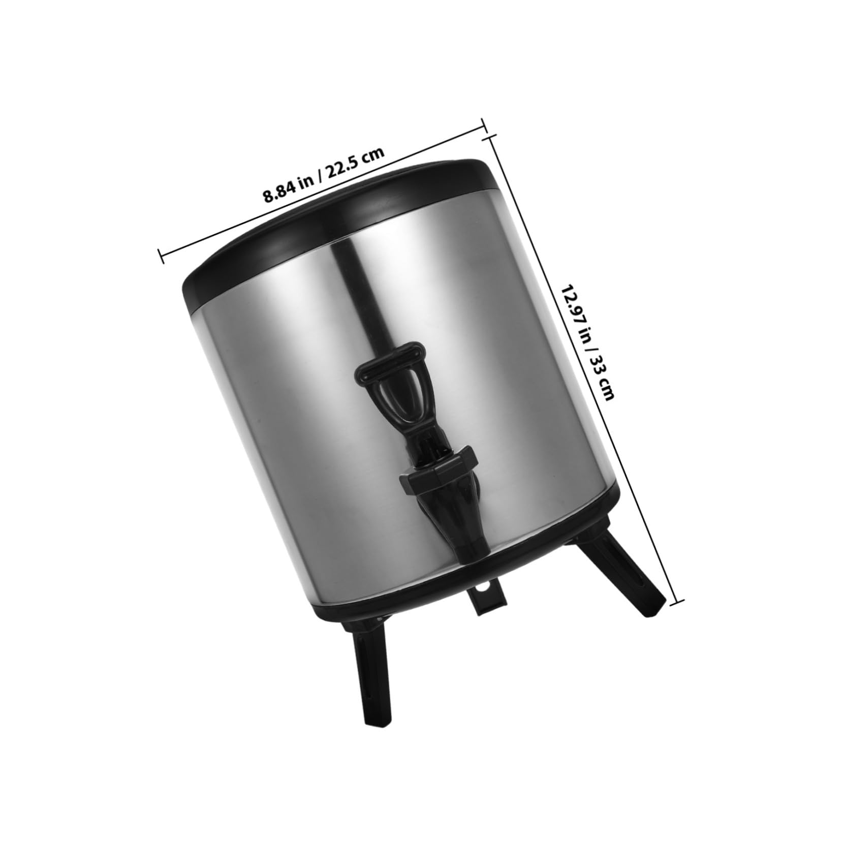 Garneck Dispensador de Bebidas de Acero Inoxidable de Doble Capa Aislante para Café y Agua Caliente o Fría para Catering Eventos y Uso Comercial