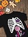 Tstars Ribcage Xray Candy Halloween Shirts for Kids Toddler Dabbing Skeleton Shirt 3T Black