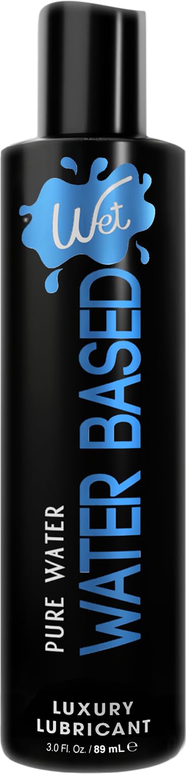 Wet Silver Water-Based Lubricant | Long-Lasting, Original Premium Formula | Vegan, pH-Balanced, Hypoallergenic, Paraben-Free, Non-staining | Lube for Men, Women & Couples, 3 fl oz