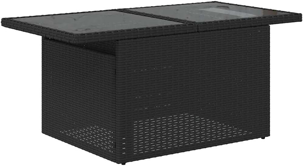 Garden Sofa Set Black Outdoor Deck Sets Outdoor Furniture Set Patio Furniture Poolside for Deck Garden Patio Poolside