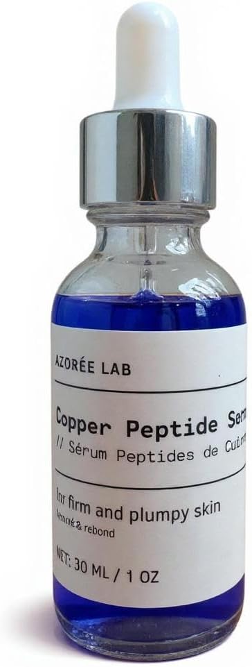 Copper Peptide Serum for Face and Neck, Firming and Hydrating Facial Serum for Smooth, Plump-Looking Skin, Anti-Aging Peptide Treatment, 30 ml / 1 fl oz Copper Peptide Serum for Face and Neck, Firming and Hydrating Facial Serum for Smooth, Plump-Looking Skin, Anti-Aging Peptide Treatment, 30 ml / 1 fl oz