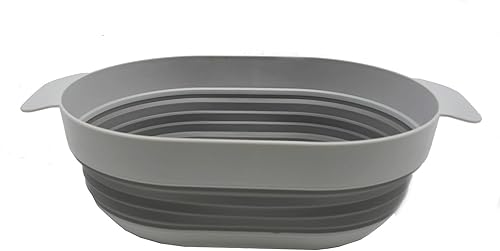 Miniatura 4 de SAMMART Colador ovalado sobre el fregadero de 3L (0.8 galones) (gris, 1)