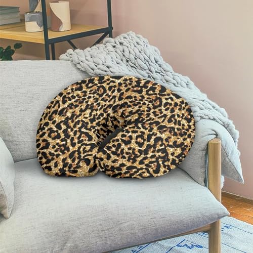 Image of Leopard Nursing Pillow Cover for Infant Removable Neutral Breastfeeding Pillow Cover Soft Stretchy Breastfeeding Pillow Slipcover