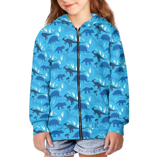 Unisex Kids Full Zip Hoodies Sweatshirts with Pockets Boys Zip up Long Sleeve Trendy Jacket Coat 6-16 Years