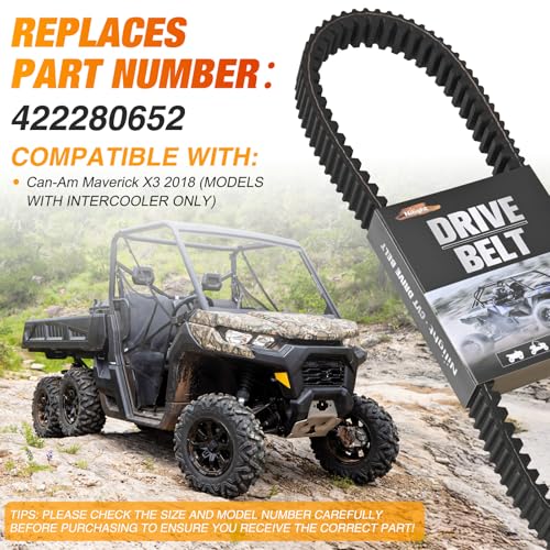 Image of Nilight Drive Belt for Can-Am Maverick X3 Turbo X XDS XRS 422280652 Belts