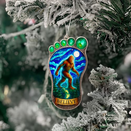 Image of Funny Christmas Ornaments - Bigfoot Gifts - Big Foot Sasquatch Gift - Sasquatch Gifts - Bigfoot Ornament - Christmas Ornaments 2026 - White Elephant Gift - Xmas Tree Funny Decoration