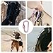 YUCHIYA 8 Pack D-Shape Carabiner Clasp with Screw Gate, 2.2 Inch Mini Keychain Clip Key Chain Buckle, Aluminum Alloy Keyrings Hook for Outdoor Hiking not for Climbing (D with Screw, Pink)