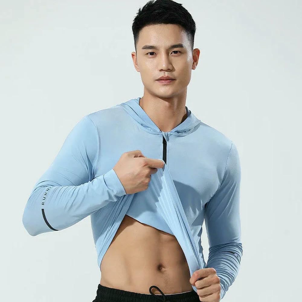 GLDFW - Tuta sportiva da uomo, a compressione, per corsa, palestra, fitness, abbigliamento sportivo ad asciugatura rapida, per attività all'aperto