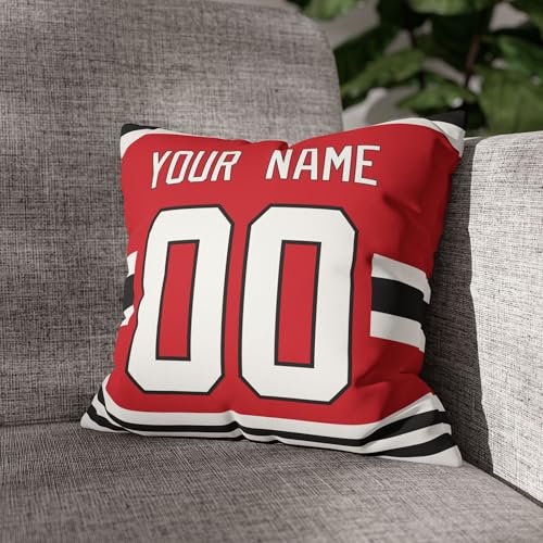 Image of ANTKING Chicago Throw Pillow Personalized Custom Any Name and Number for Men Women Boy Gifts