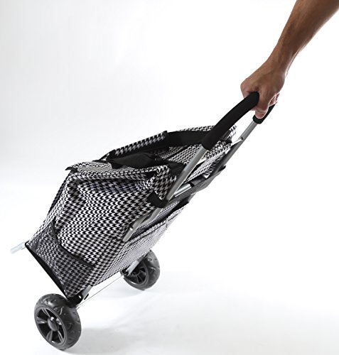 Image of dbest products Trolley Dolly Shopping Grocery Foldable Cart Storage Mom, Houndstooth