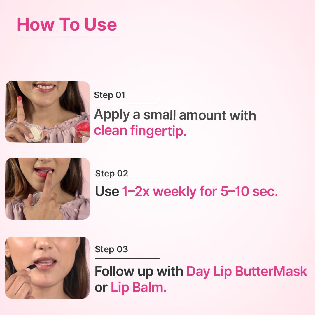 ALANNA Beet & Berry Lip Scrub for Dark, Dry & Pigmeneted Lips 3