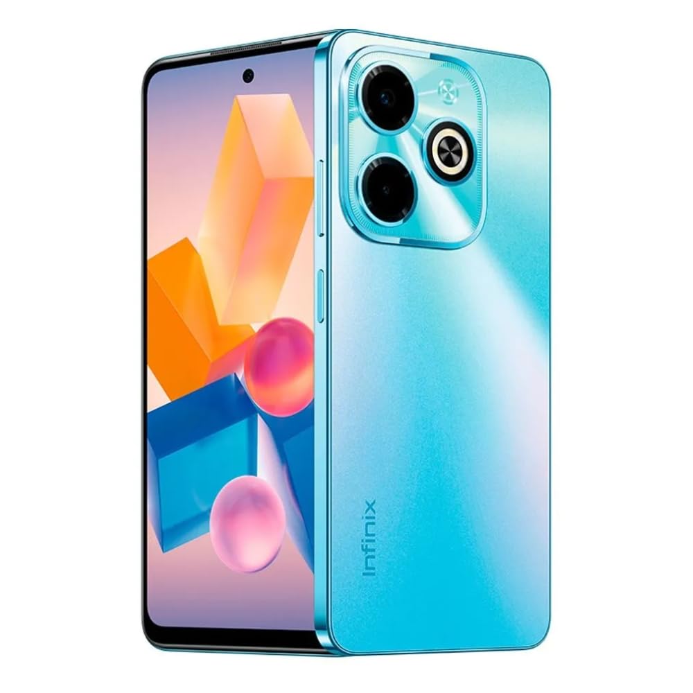 Infinix Hot 40i, 8+256GB, Palm Blue, Sim Free Smartphone, Unlocked to all UK Networks, UK Plug + 2 Year Warranty