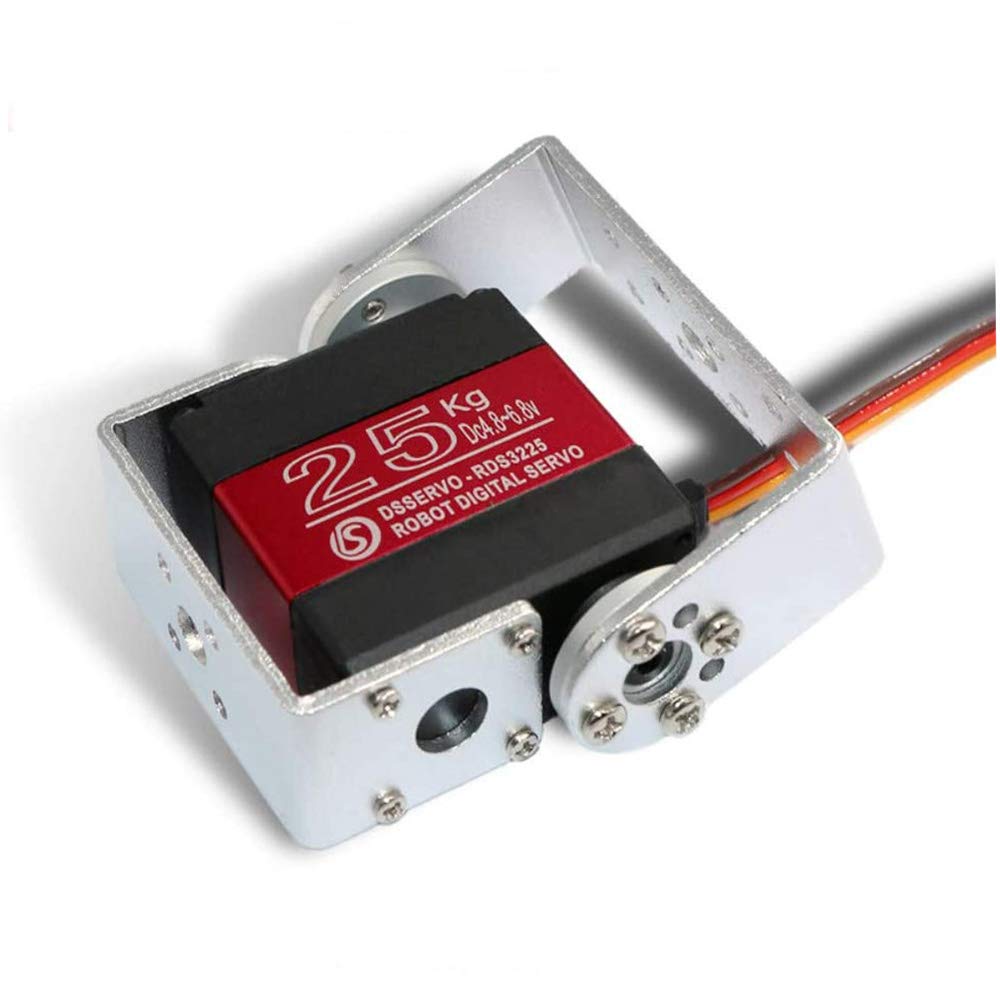 Robot servo 25kg RDS3225 Metal Gear Digital servo arduino servo with Long and Short Straight U Mouting (Control Angle 180°)