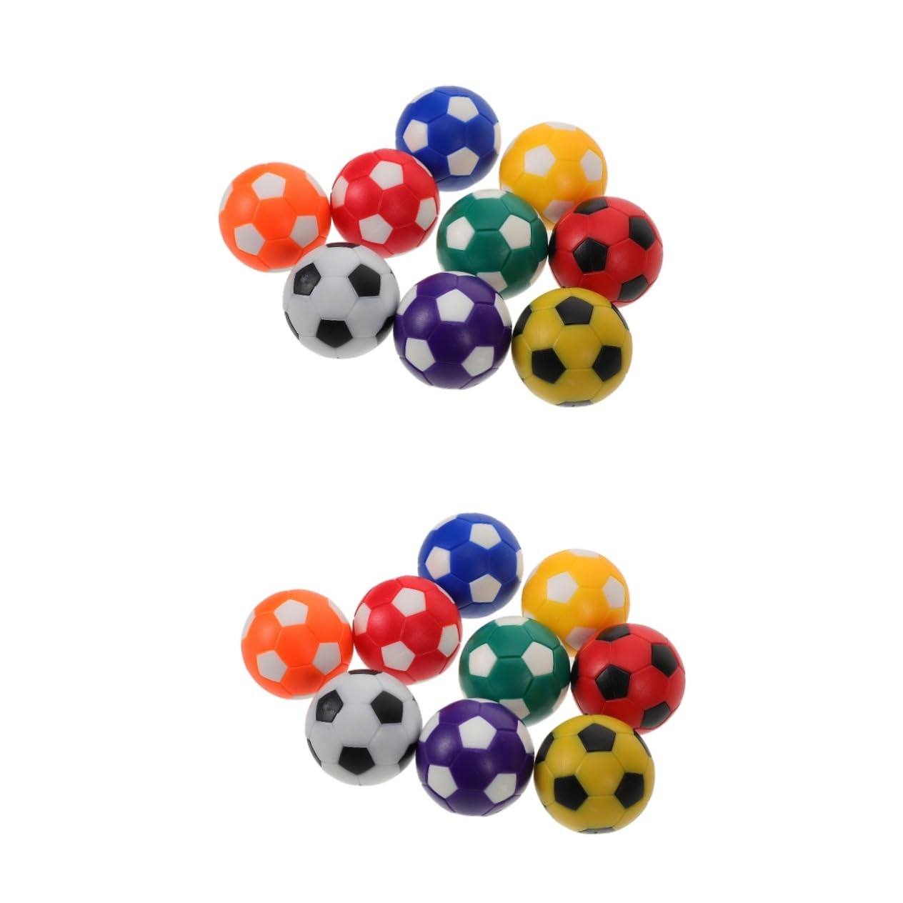 Happyyami 18 Pcs Foosball Accessories Mini Soccer Ball Table Game Supplies Accessories Table Soccer Ball Table Football Balls Foosball Ball Replacement Foosball Table Balls Plastic
