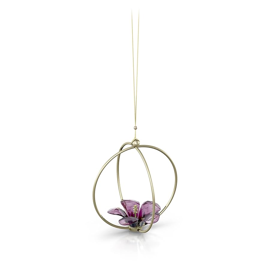 スワロフスキー Garden Tales ローズ ボール オーナメント❤ Amazon.com: SWAROVSKI Garden Tales Hibiscus Ball Holiday
