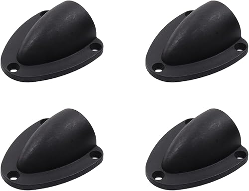 Sydien 4 cubiertas negras de ventilación para kayak, cubiertas de ventilación marina, cubiertas de tablero de barco con tornillos
