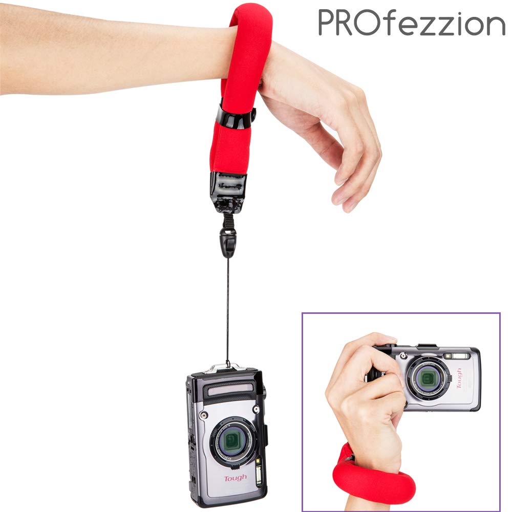 PROfezzion Flottante Sangle pour Appareil Photo Numérique Etanche/Antichoc Caméra