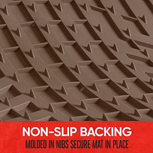 Motor Trend Deepdish Floor Mats For Cars Full Set, All-Weather Rubber Automotive Floor Mats, Performance Plus Heavy Duty Car Mats, Flexible Floor Liners For Car Truck Van Suv (Brown) #TOP7