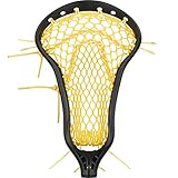 StringKing Women’s Mark 2 Offense Lacrosse Head Strung with Women's Type 4 Mesh (Black/Yellow)