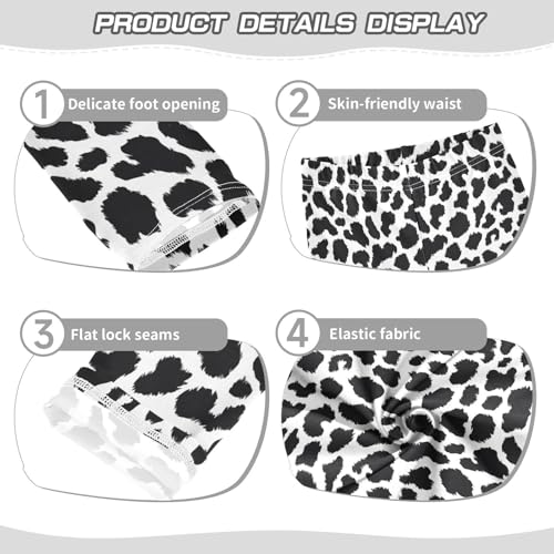 Leopard Texture Girls Leggings,Workout Leggings for Girls Toddler Athletic Legging Size for 3-10T3