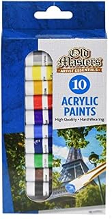 DPNY 8 Tubes Acrylic Colour Paints Artist Art Craft Set Painting Kids Hobby Work