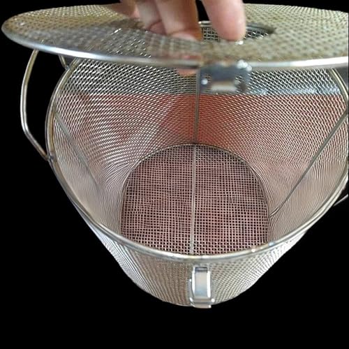 Pumpenschutzkäfig aus Edelstahl 304, Schutz vor Verstopfung, Filterkorb für Tauchpumpen, langlebiger Netzschutz für Wassereinlass (0,8 mm D 26 x H 60)