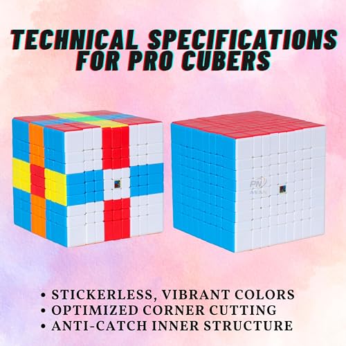 Image of Kid Moyu Mfjs Meilong 9X9X9 Cube Stickerless High Speed Cube (9X9 Mofang Jiaoshi Cubing), 75Mm Size