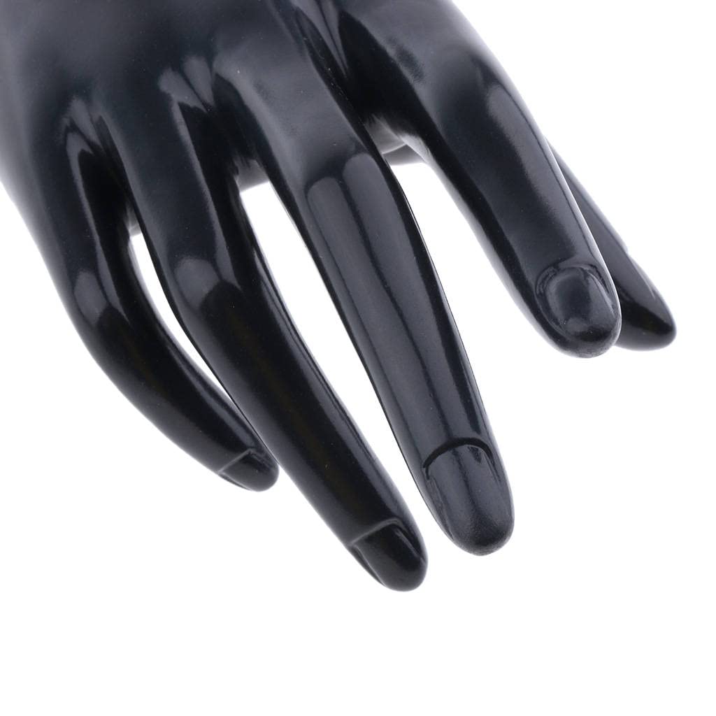 Kesoto Female Mannequin Hand Jewelry Bracelet Rings Gloves Display Stand, Glossy, Wear-Resistant, 4 Colors - Black