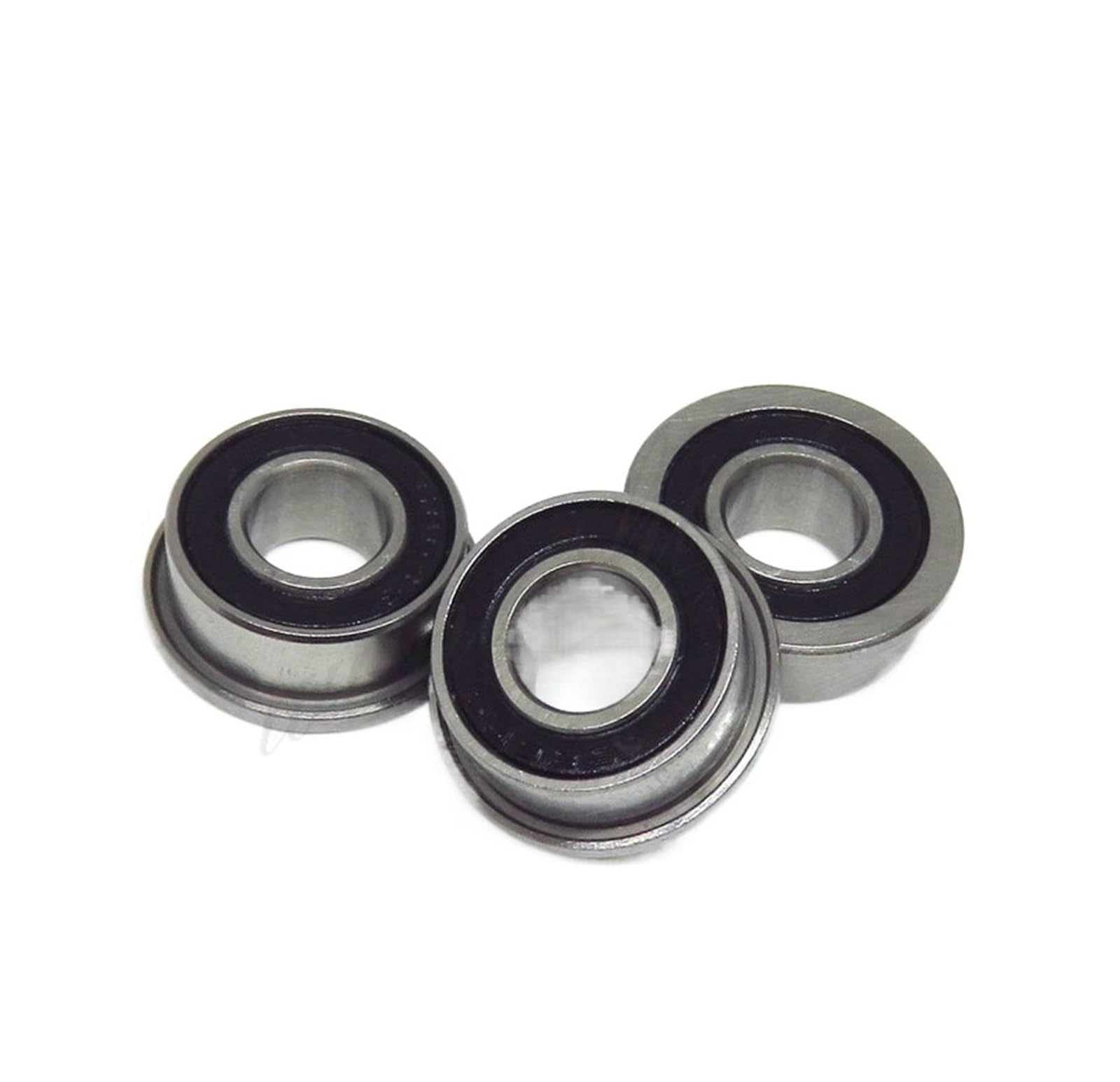HYUJNAFZR Bimetal Seal Shield Micro deep Groove Bearing 5pcs F6005-2RS 25x47x12mm Flange Ball Bearings(F6003 17x35x10mm)