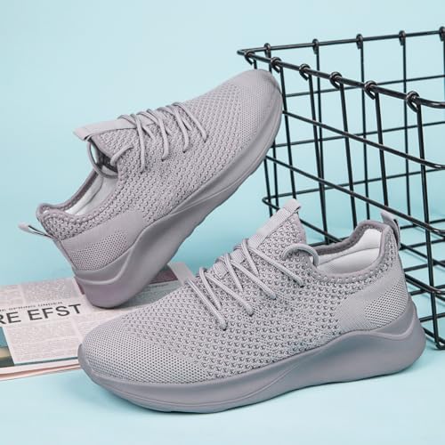 Image of DLWKIPV Running Shoes for Men Slip on Tennis Walking Sneakers Lightweight Non Slip Workout Gym Sports Volleyball Shoes Outdoor Athletic Casual Fashion Breathable Trainers