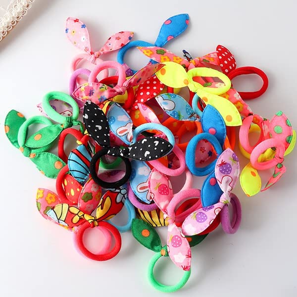 Cute small Rabbit ear Hair bands Girl Rubber band Elastic band Baby Headwear Korean Children Hair Accessories Ornaments24 Pieces (B09SLX477H) Amazon Price History, Amazon Price Tracker