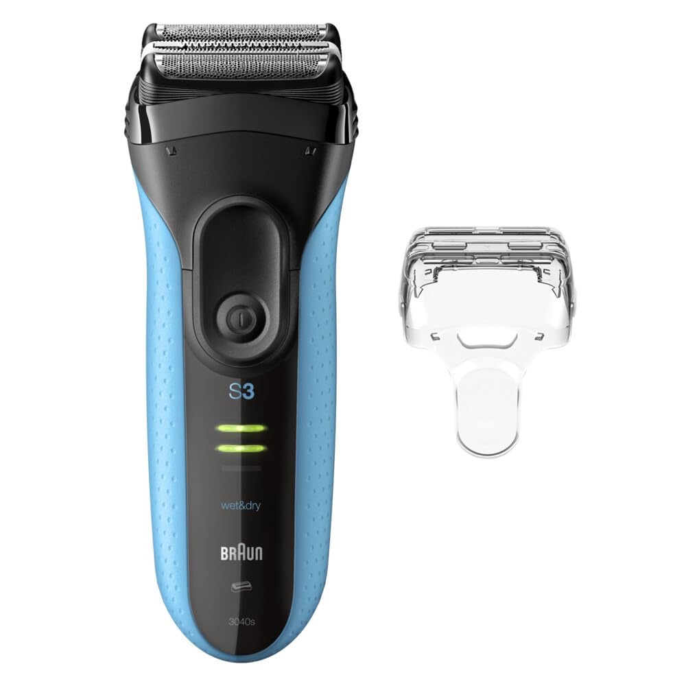 Braun Elektrischer Rasierer Series 3+ 3040S Blau
