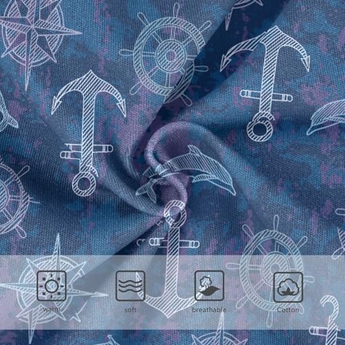 Little Girls' Soft Cotton Underwear Kids Breathable Comfort Sea Compass Anchor Rudder Panties Briefs Toddler3