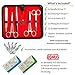 Suture Kit - 10 Piece Stainless Steel Training Instruments With Scalpel Handle and 5 #10 Blades. For Medical, Veterinarian, Biology and Dissection Lab Students.