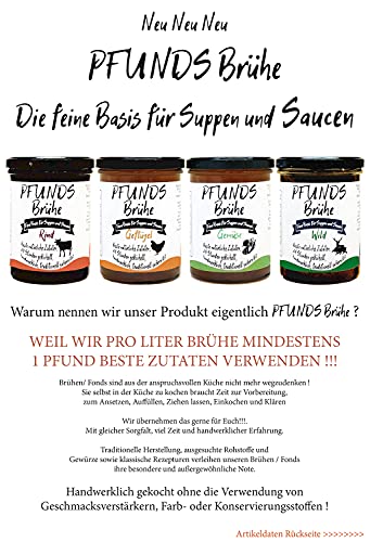 PFUNDS Brühe Vorratspack je 3 x 400 ml in den Sorten Rind, Geflügel, Gemüse, Wild Knochen- und Gemüsebrühe Bone Broth