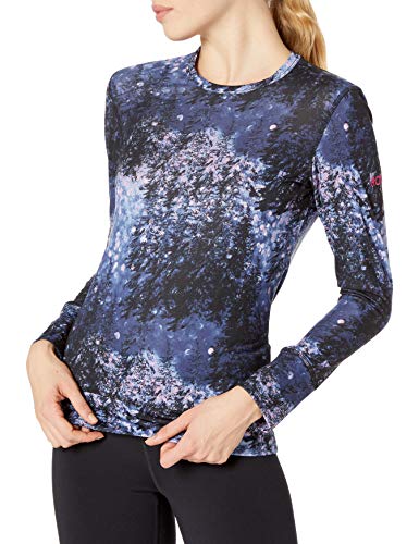Roxy SNOW Women's Daybreak Baselayer Top, medieval blue sparkles, XS