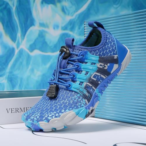 Image of Kids Water Shoes Boys Girls Quick Dry Aqua Socks Barefoot Beach Pool Swim Hiking Lightweight Non-Slip Outdoor