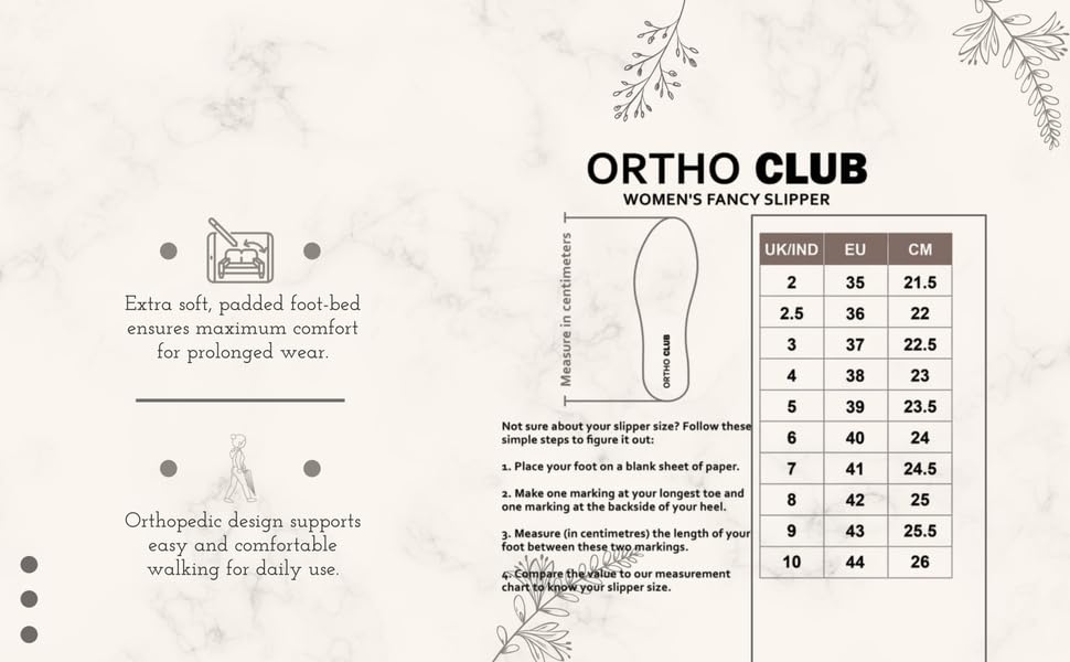 Image of ORTHO CLUB Fancy doctor slippers | Stylish chappal for women | Comfortable flat sandals for women stylish